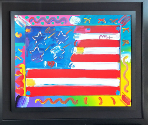 “Flag With A Heart” By Peter Max